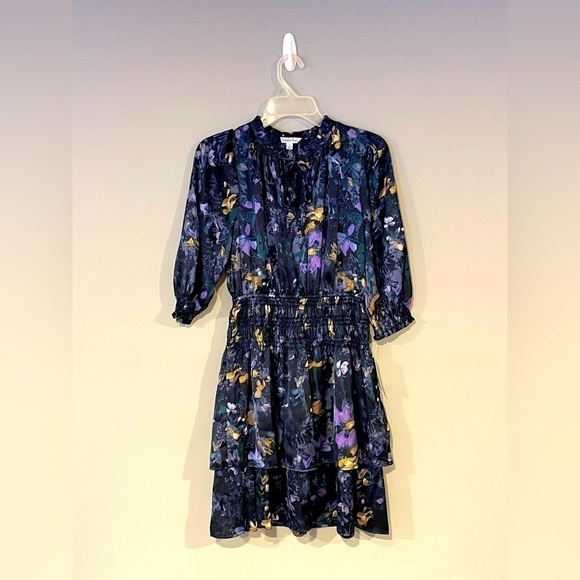 Ophelia Roe Dresses & Skirts - NWT Ophelia Roe size S floral print above the knee dress. Color blue, purple